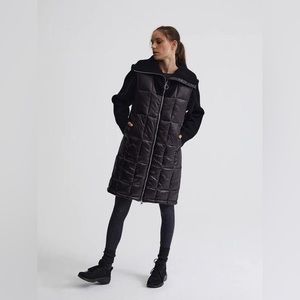 Mayton Knit Puffer Jacket In Black barely worn like new